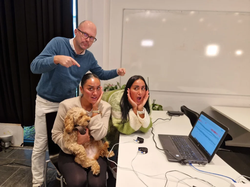 Vita og Wanda Mashadi tar polygraf løgndetektor hos NRK med Etterforsker1.